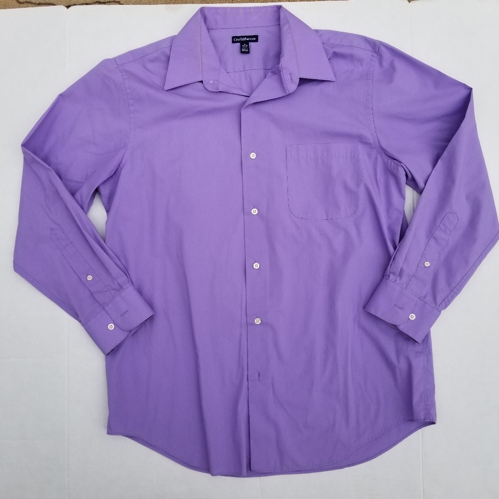 Croft & Barrow purple dress shirt 15.5 32/33
